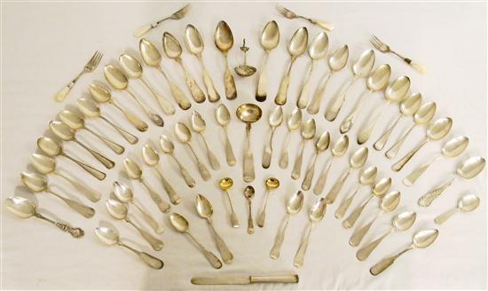 STERLING Silver spoons many early 1138d2