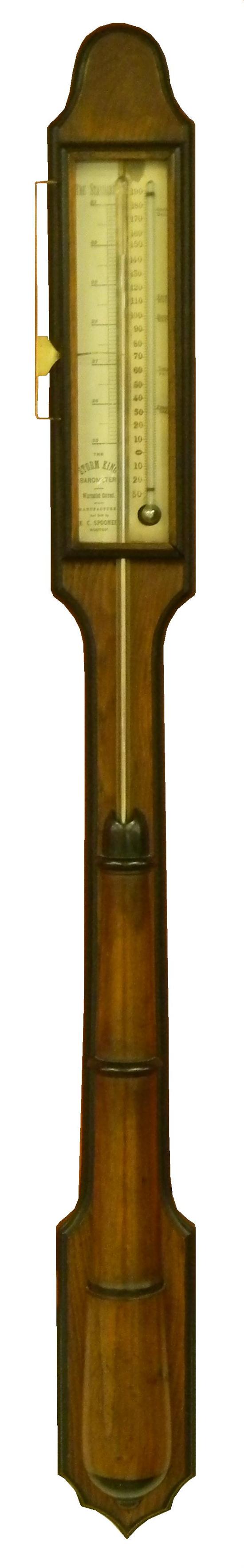 Stick barometer  E.C. Spooner  Boston