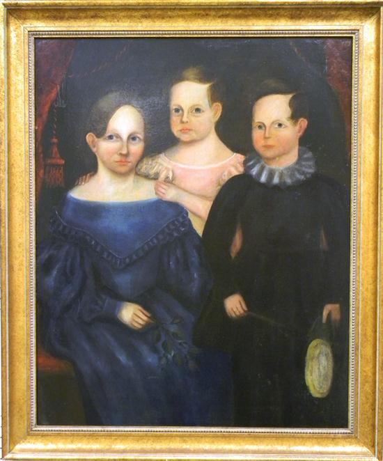 American Schoool early 19th C. family