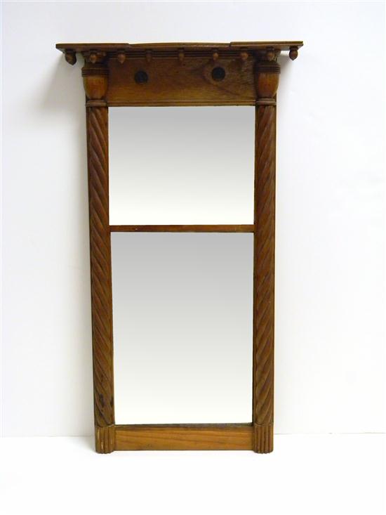 Federal wall mirror mahogany two 11394e