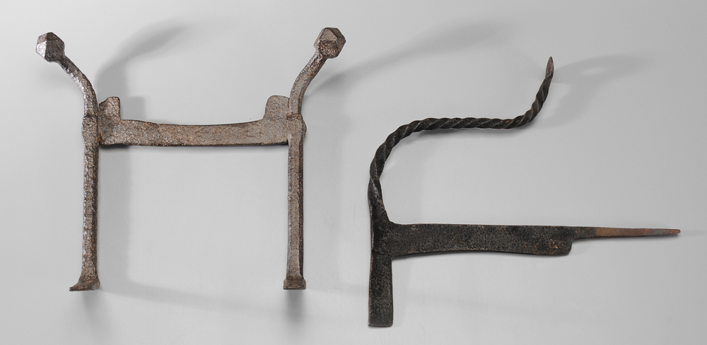 Two Early Hand Wrought Boot Scrapers 113990