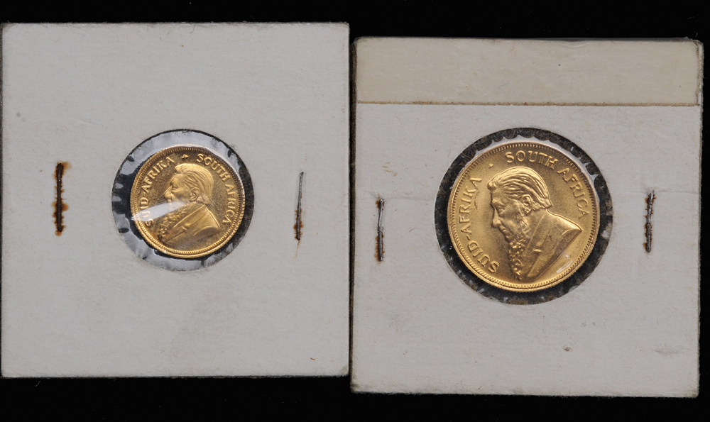 Two South African Gold Coins both