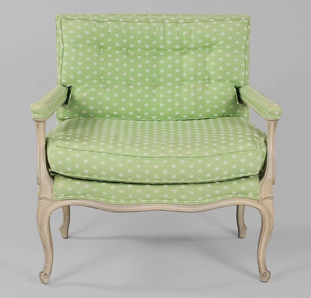 Provincial Louis XV Style Upholstered