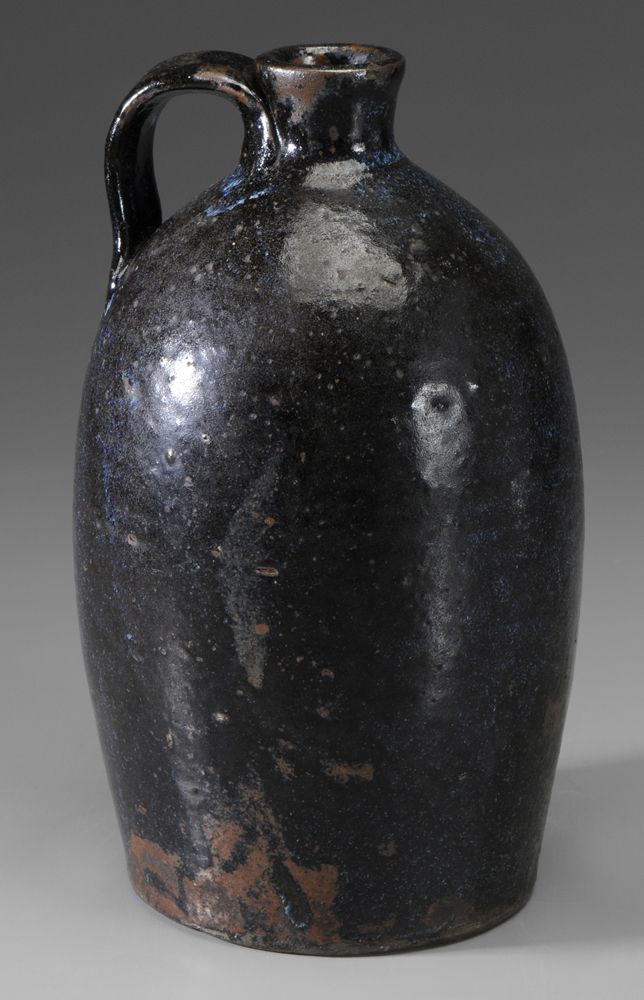 Alkaline-Glazed Jug With Rutile