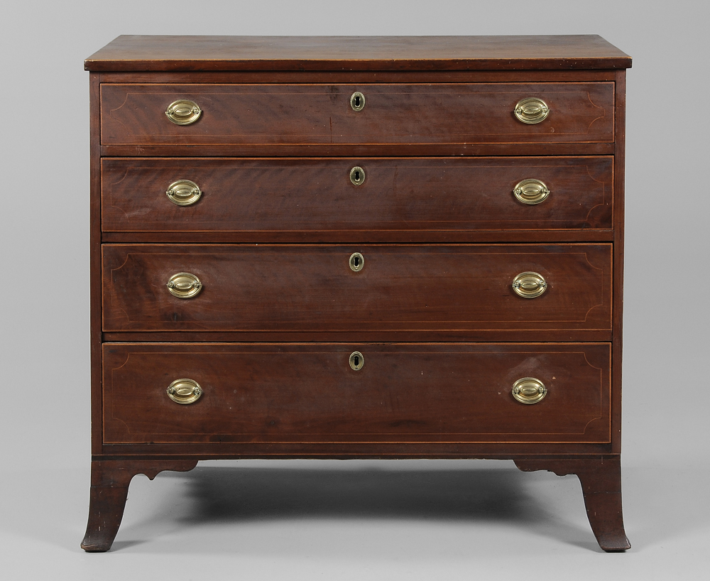 American Federal Inlaid Cherry Chest