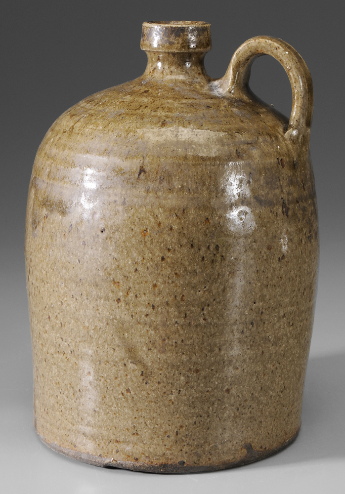 Alkaline Glazed Stoneware Jug American  113b06