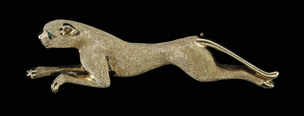 14 Kt Gold Cheetah or Panther 113b54