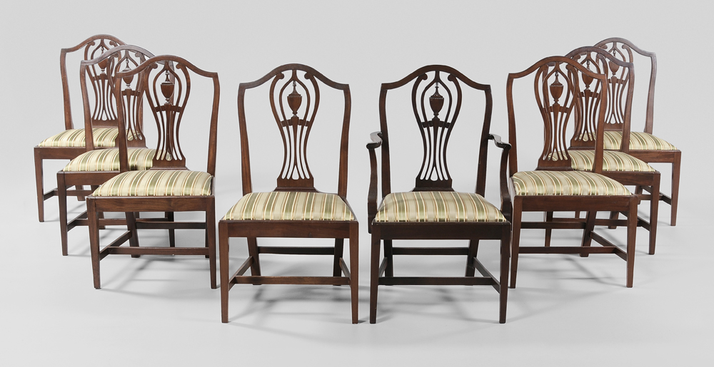 Set of Eight Federal Style Mahogany
