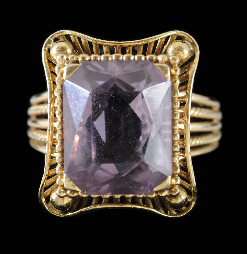 "Rose De France" Amethyst Ring