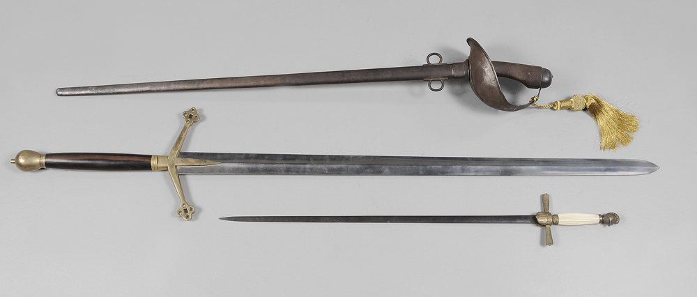 Three Swords one late Medieval style,
