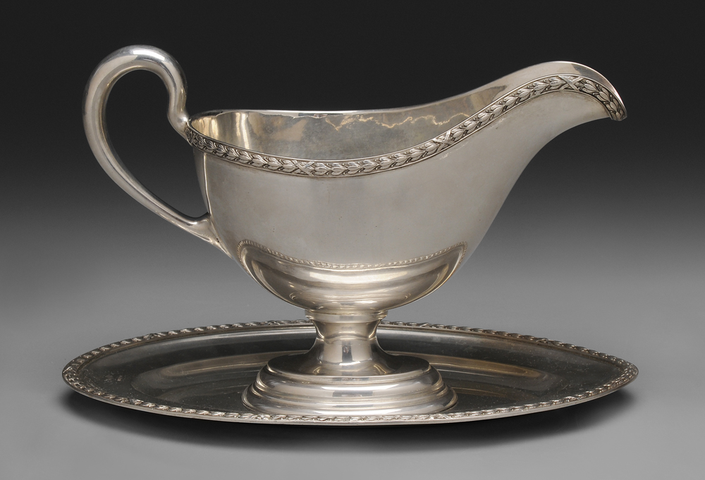 Austro-Hungarian Silver Sauceboat Vienna,