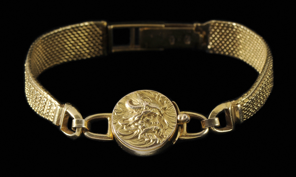 18 Kt. Gold Watch Band Bracelet