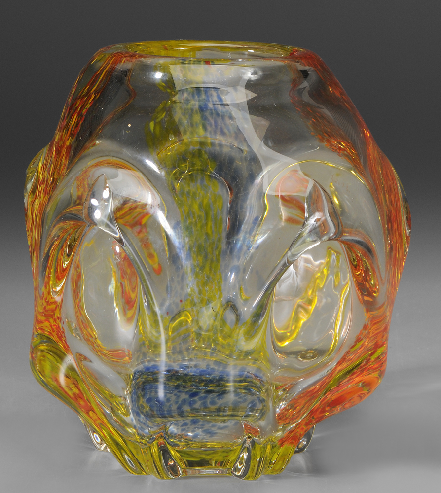 Andr Thuret Art Glass Vase French  113cd5
