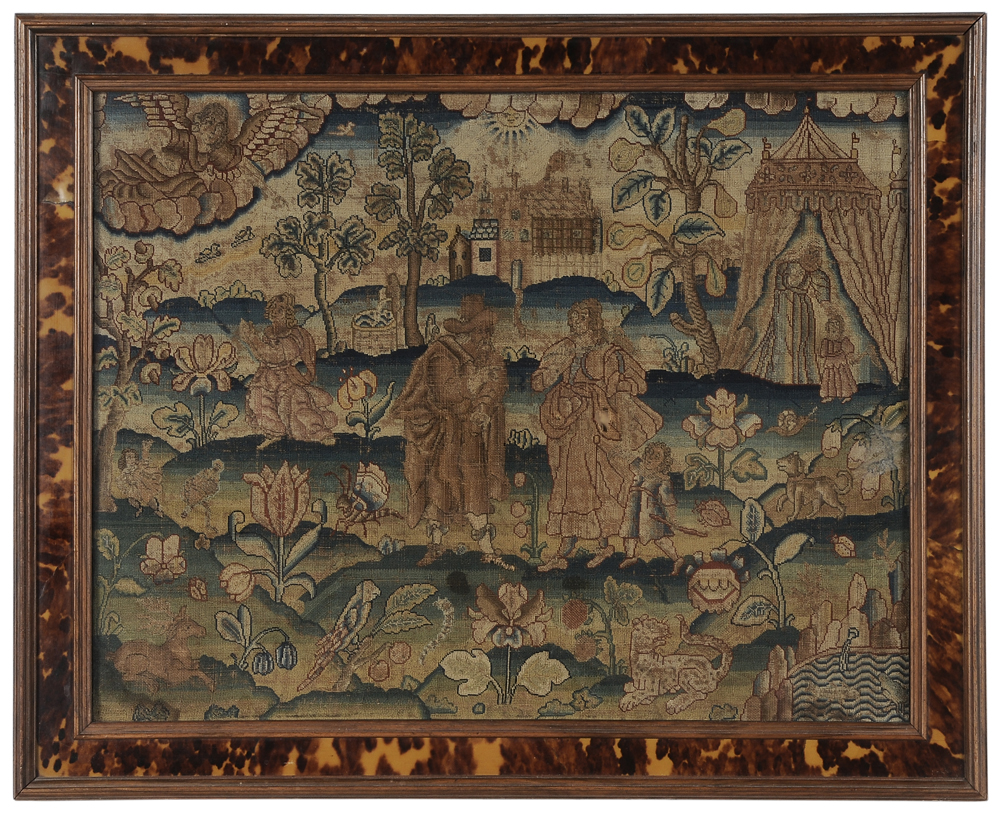 17th Century Embroidered Panel 113cf5