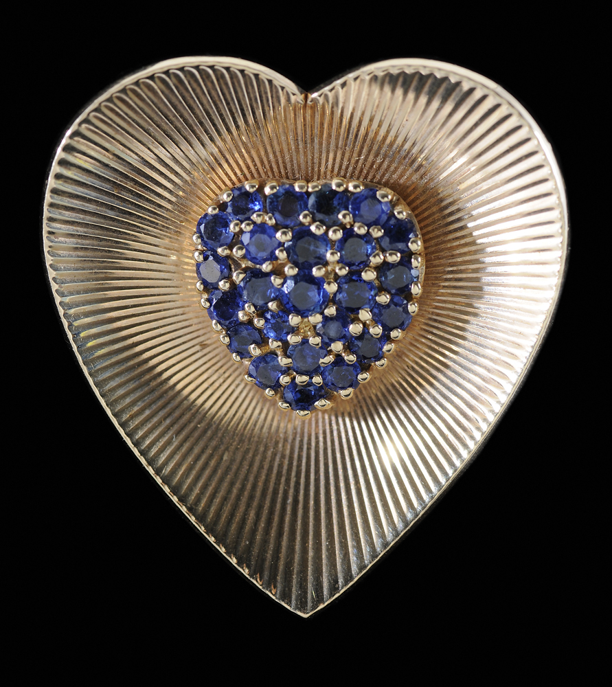 Tiffany Gold and Sapphire Brooch 113d05
