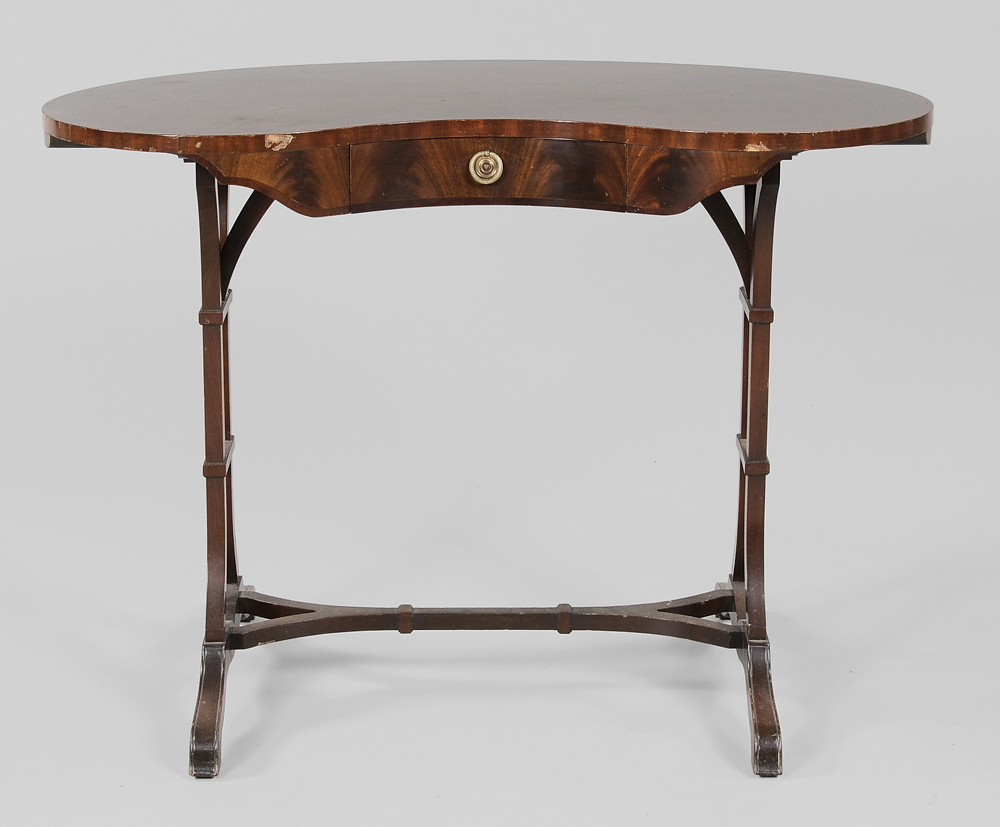 Regency Style Kidney-Form Writing Table