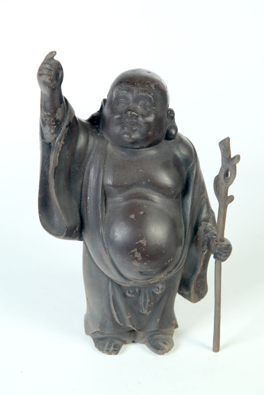 CAST IRON BUDDHA Asian 20th 111709