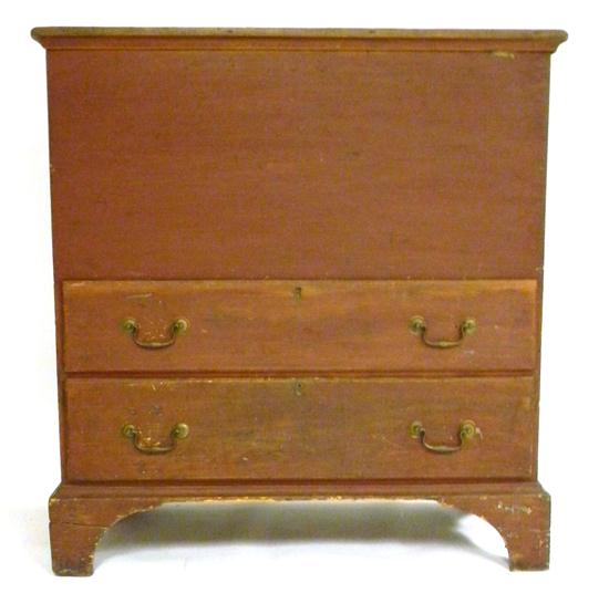 Tall blanket chest  two drawers