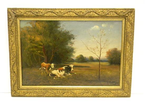 G Millrose 19th C oil on canvas 111741