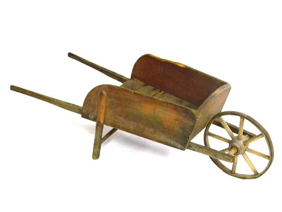 Childs wheelbarrow  remnants of early