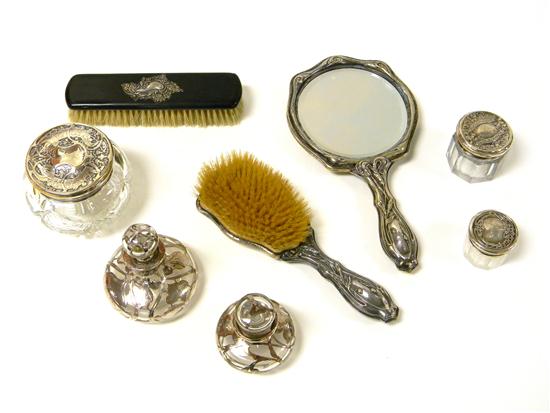 Art Nouveau style vanity accessories