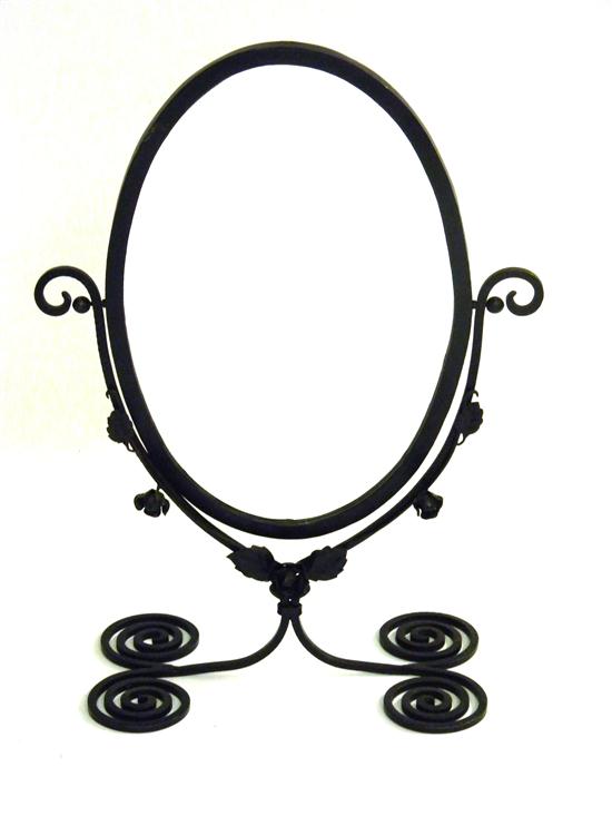 Large oval vanity mirror iron 11174c