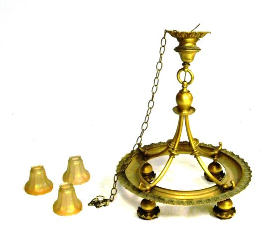 Bradley Hubbard gilt metal chandelier 111757