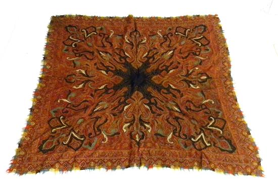 Antique paisley shawl probably 111763