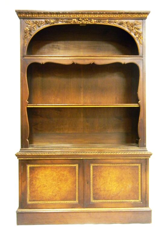 Cabinet with carved freize  three open