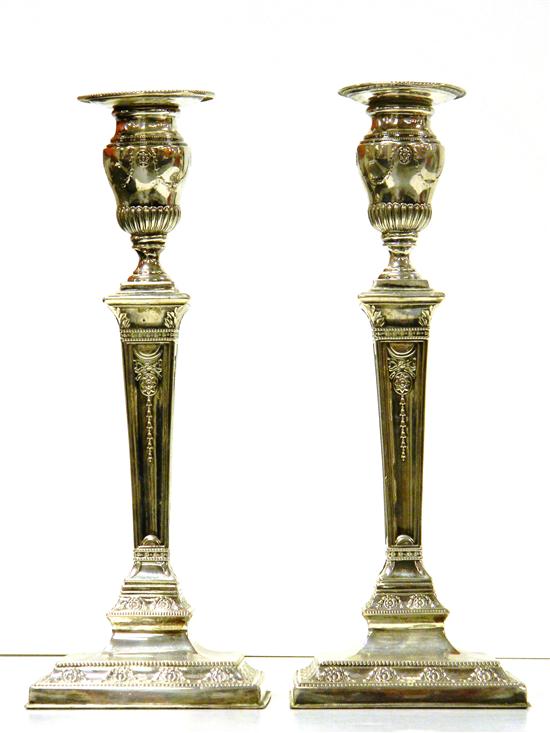 Pair Neo-Classical style 800 silver