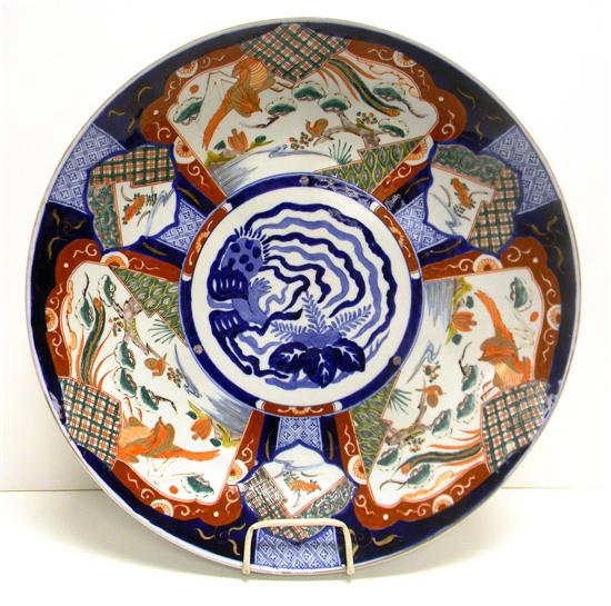 Japanese Imari porcelain charger