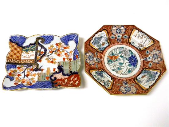 Two Japanese Imari porcelain dishes 11176f