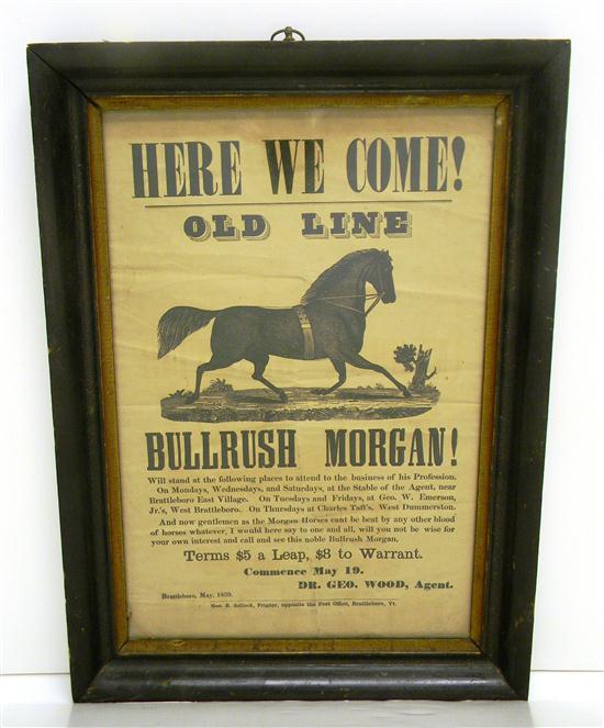 Mid 19th C advertisement broadside 111795