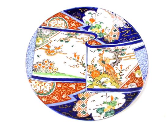 Japanese Imari porcelain charger 1117a7