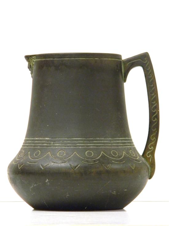Norse art pottery ceramic pitcher 1117af