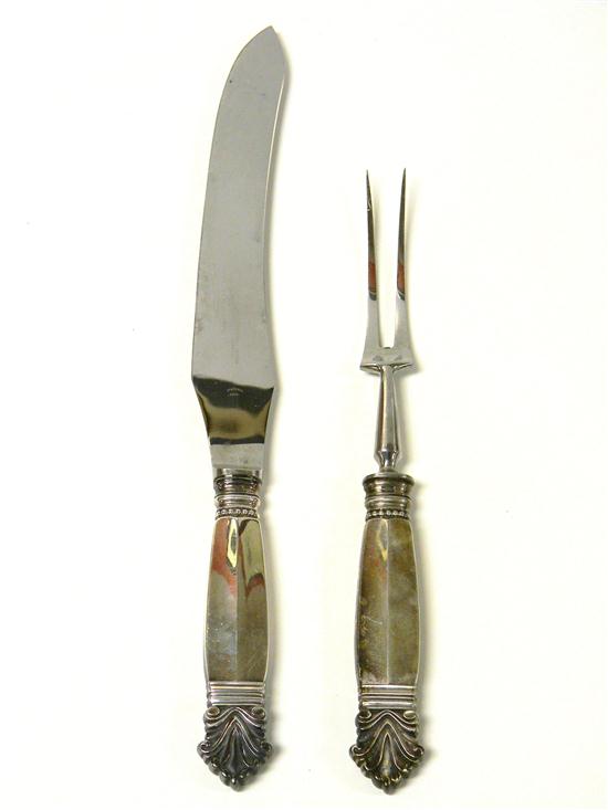 SILVER: Georg Jensen serving set  fork