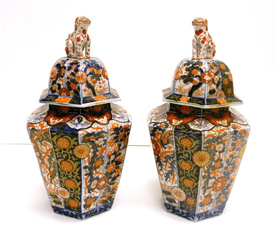 19th 20th C pair of Japanese Imari 1117aa