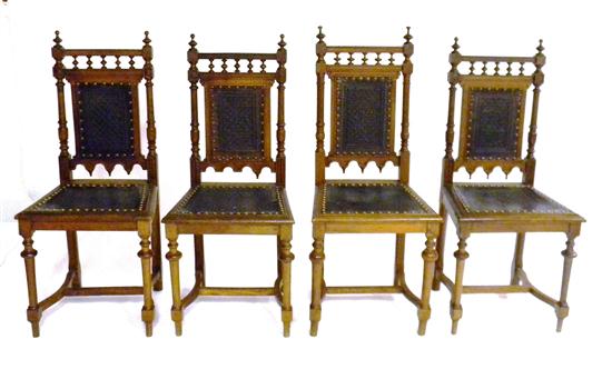 Four Moorish inspired side chairs 1117b9