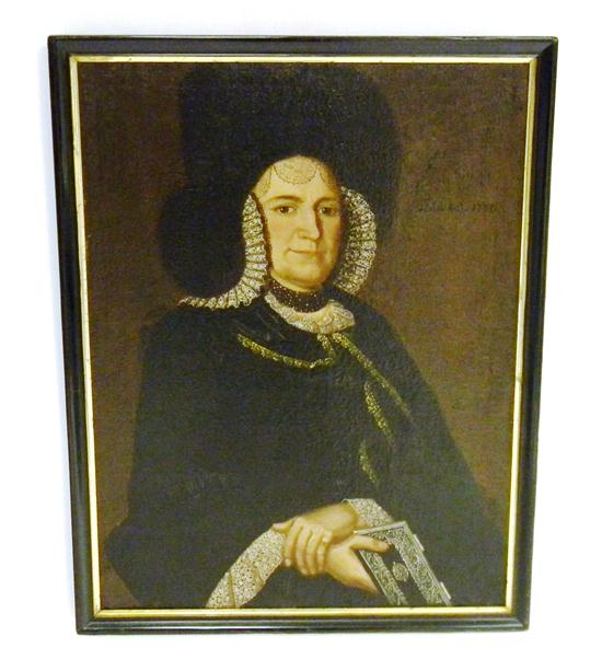 Unsigned 18th C German portrait 1117c2