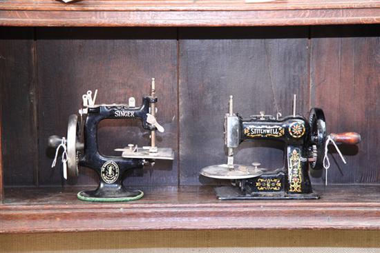 TWO CHILDRENS SEWING MACHINES  111baf