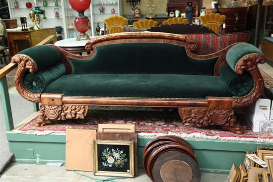 EMPIRE STYLE SOFA Walnut with 111bbf