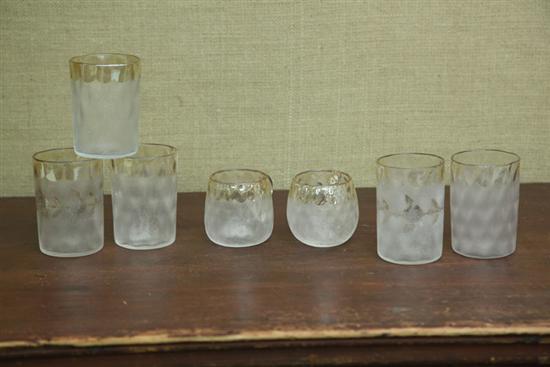 SEVEN PIECES OF POMONA GLASS Two 111bf1