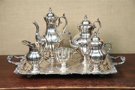 SIX PIECE MEXICAN STERLING SILVER COFFEE