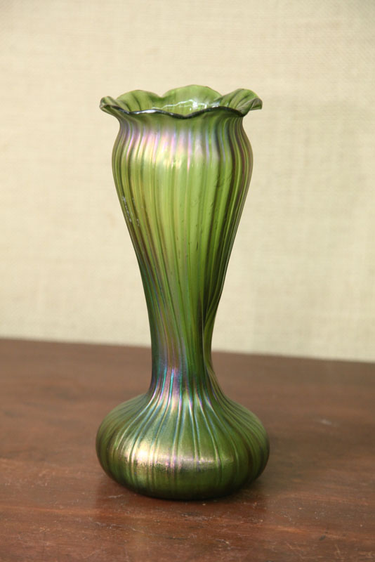 ART GLASS VASE. Unattributed. Bohemian