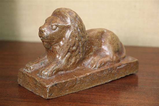 SEWERTILE LION. Probably Ohio.