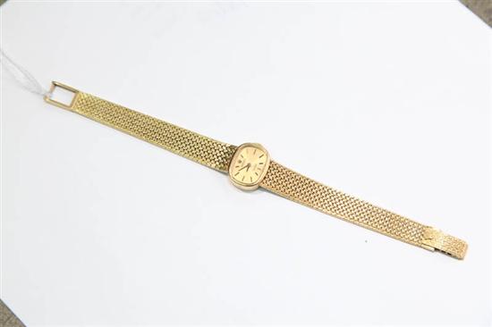 LADYS WATCH. A marked Rolex 18K Orchid