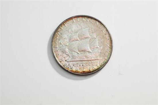 SILVER HALF-DOLLAR. Delaware Tercentenary