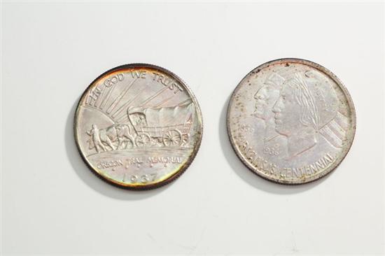 TWO SILVER HALF DOLLARS Arkansas 111c5b