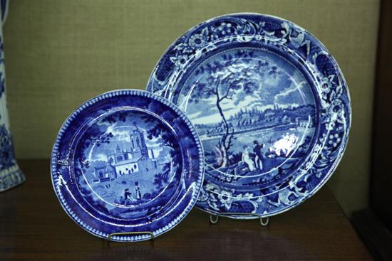 TWO HISTORICAL BLUE STAFFORDSHIRE 111c65