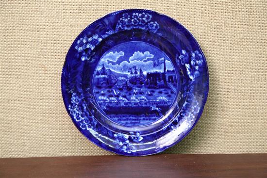 HISTORICAL BLUE STAFFORDSHIRE PLATE  111c9c